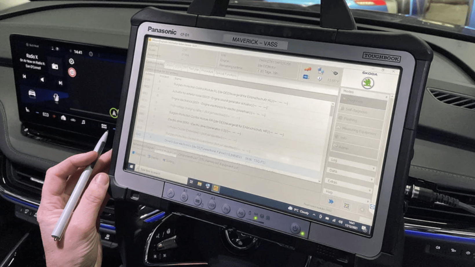 Diagnostics tablet