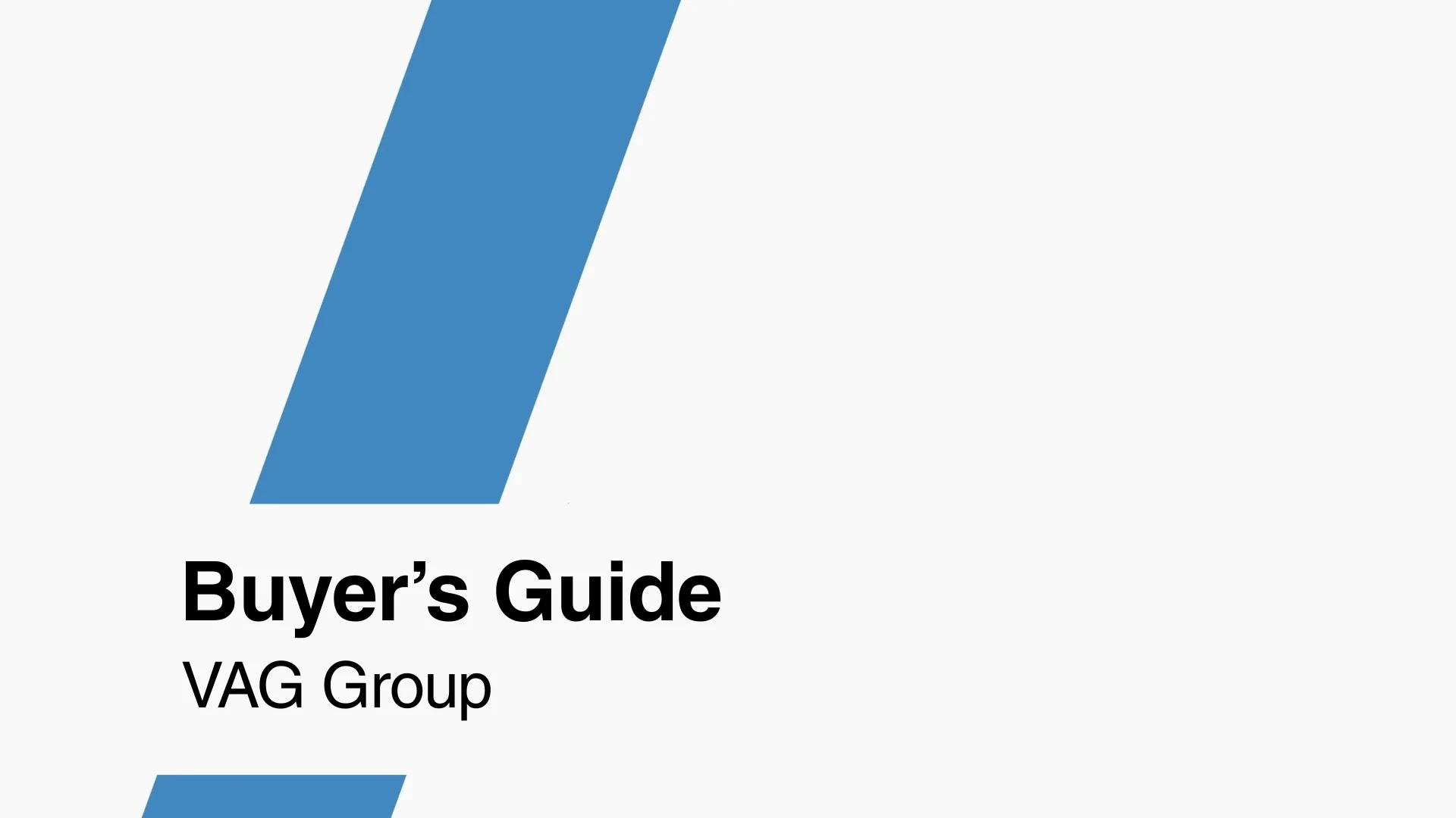VAG buyers guide